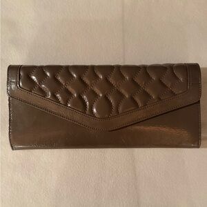 HOBO Quilted Brown Clutch